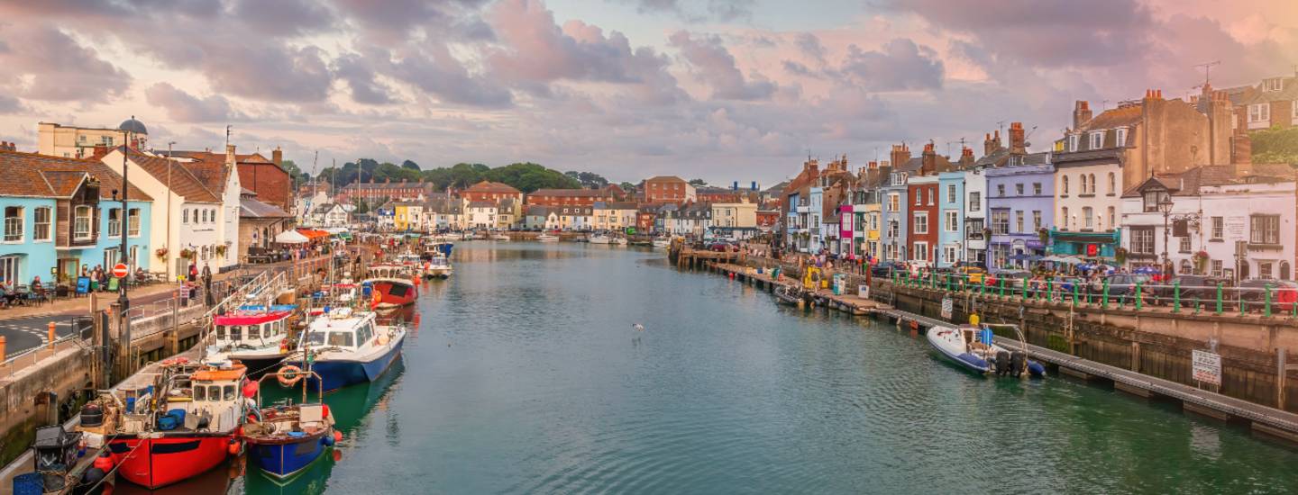 dorset weymouth boats sunset