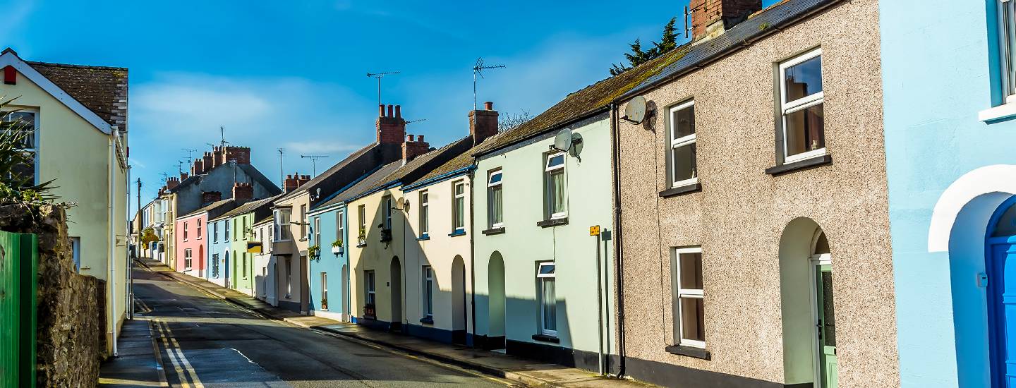pembrokeshire temby colourful houses