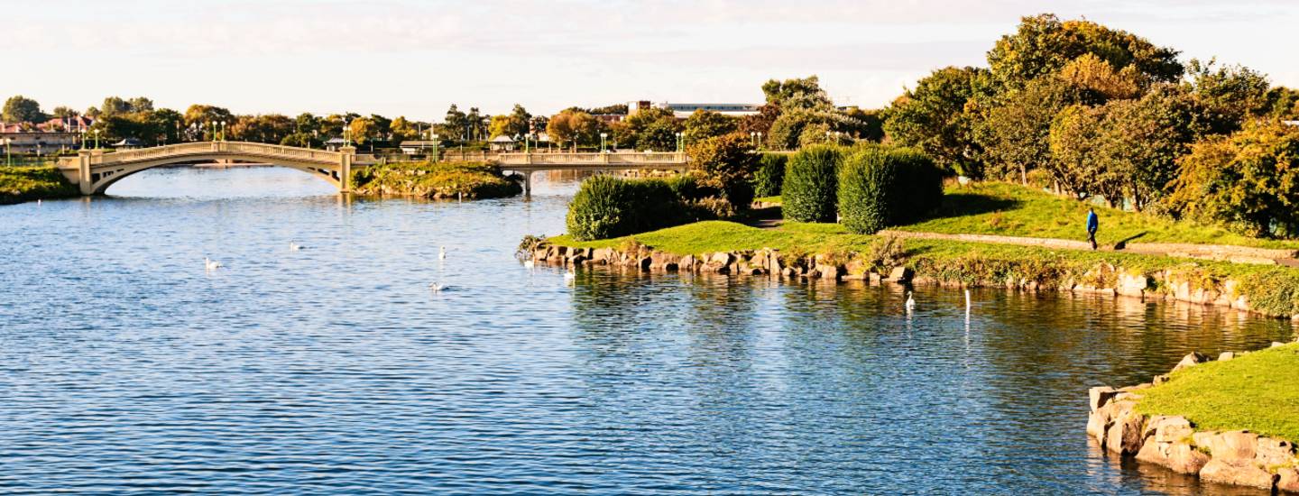 southport parnoramic view across river