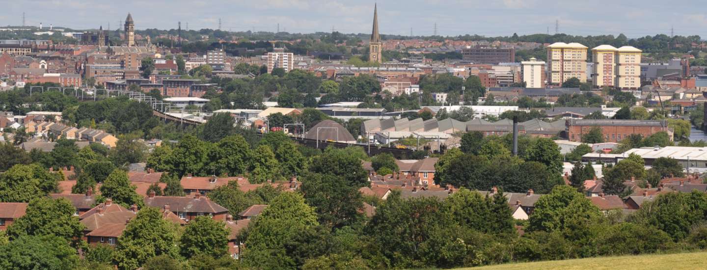 wakefield view from sandal castle